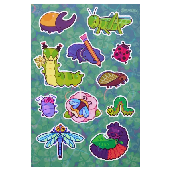 Bug Whimsy sticker sheet
