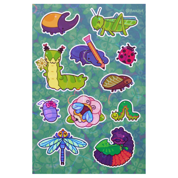 Bug Whimsy sticker sheet