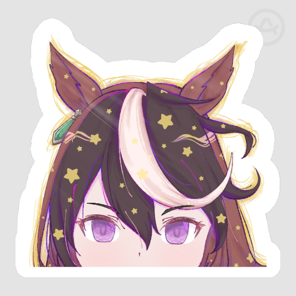 Symboli Rudolph – Peeking Radiance Sticker