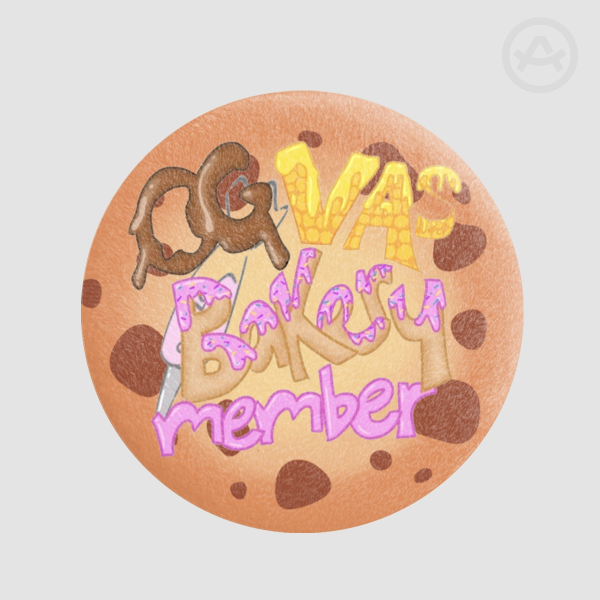 OG Bakery member plush badge