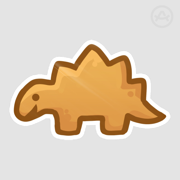 Stegosaurus Dino Nugget Sticker
