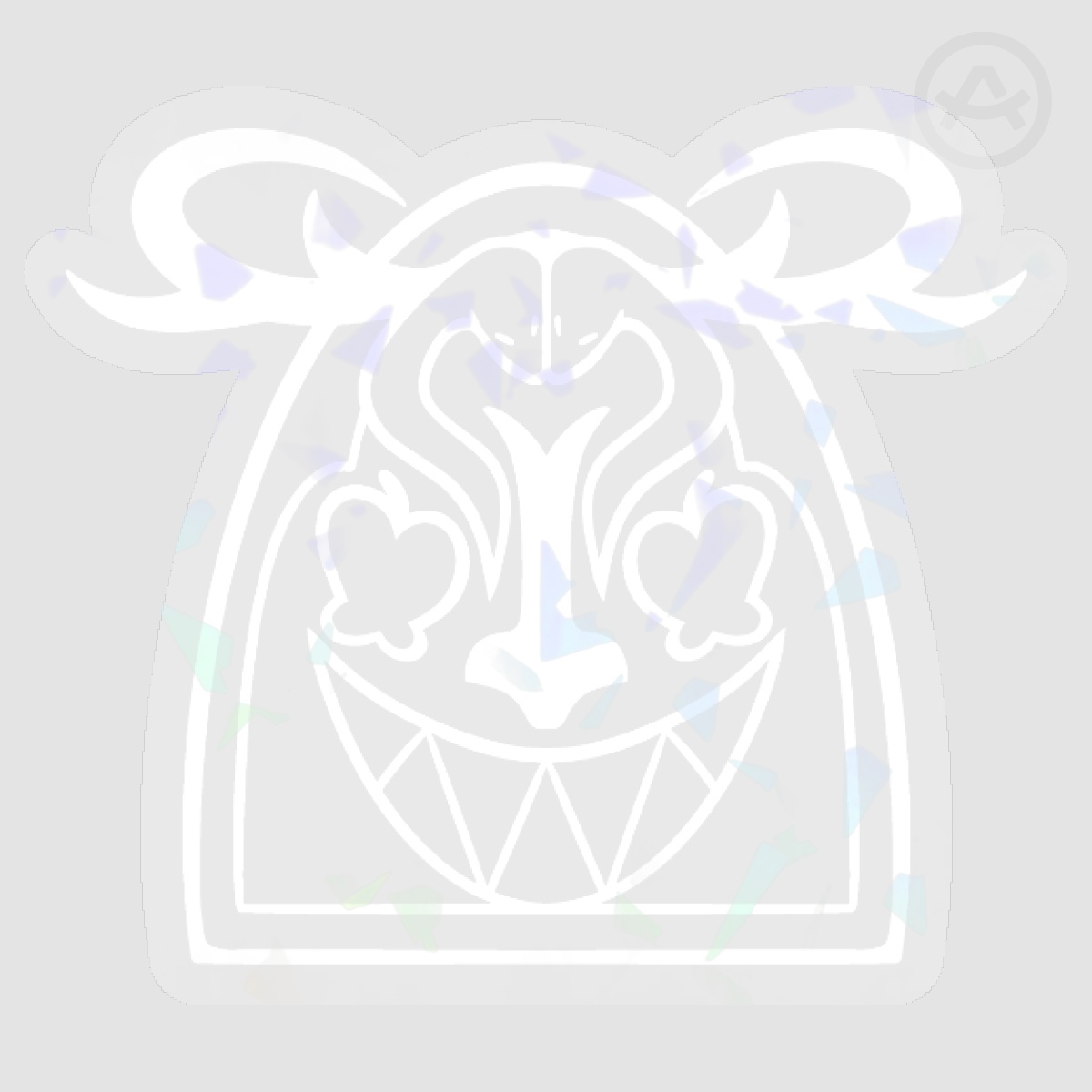 Clear White RadioApple Logo Sticker