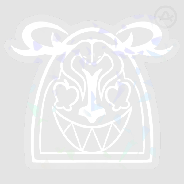 Clear White RadioApple Logo Sticker