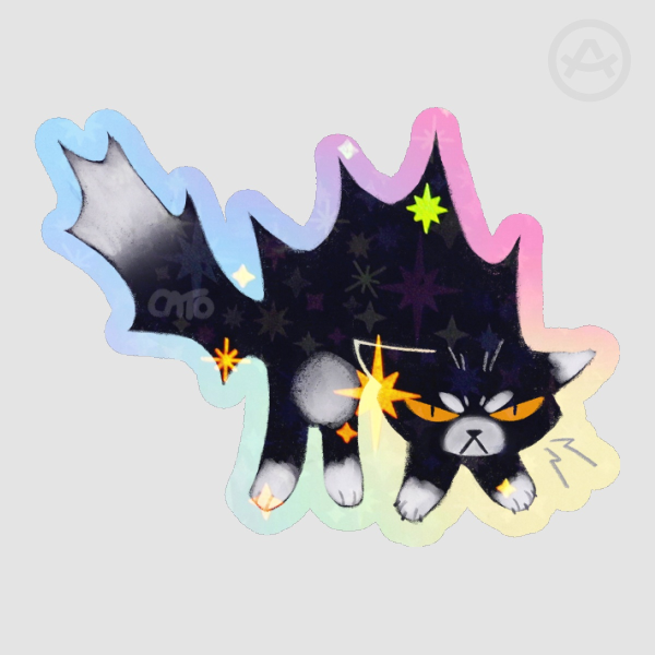 Angry Cat Sticker