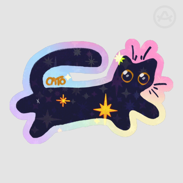Black Cat Sticker