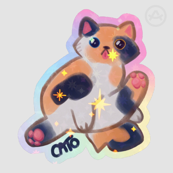 Calico Cat Sticker