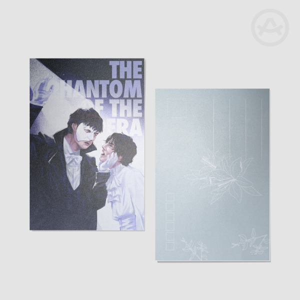 Liam & Noel Gallagher "The Phantom Of The Opera" Postcard