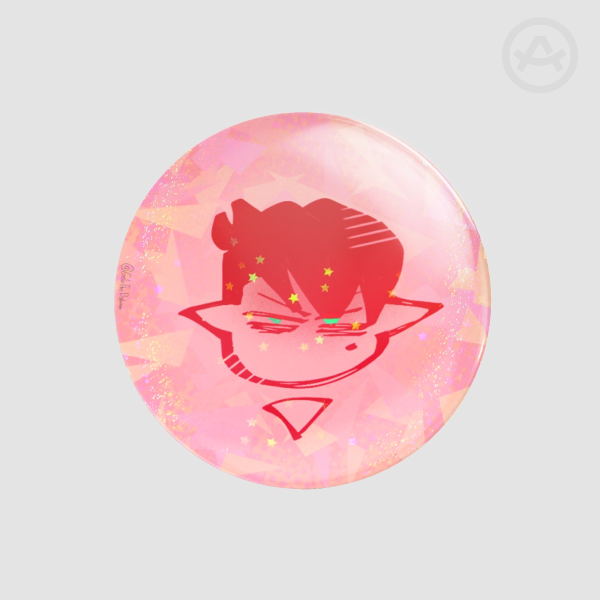 [Doodles][cartoon] Silly Lon ≡ Round Badge (Button Pin)