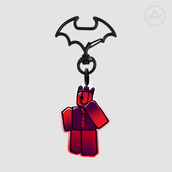 JXD1X1 Gradient Acrylic Bat Keychain