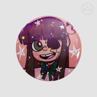 Doll Round Badge