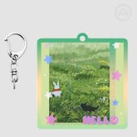 Ghibli style lenticular keychain