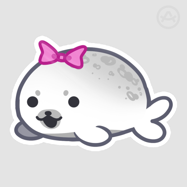 Cute Seal Pup Sticker