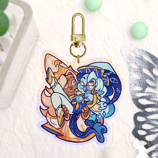 PureSage / ShadowVanilla Glitter Keychain