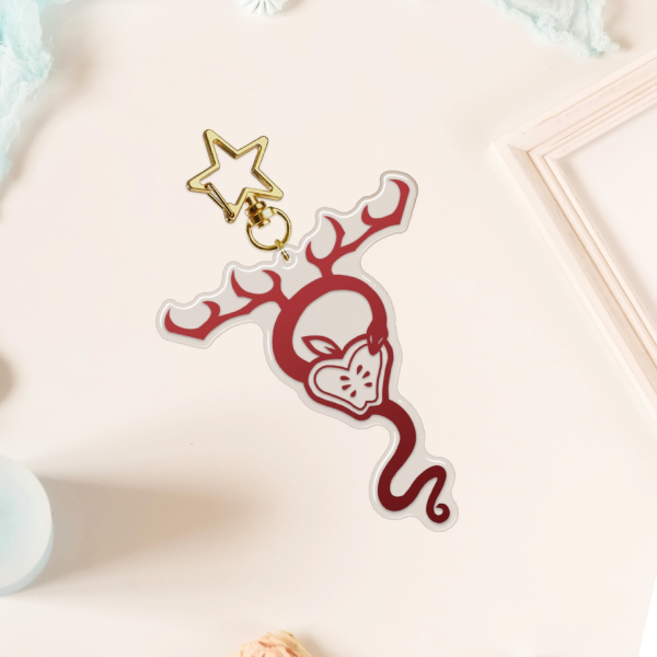 Radioapple Sigil (Epoxy Keychain)