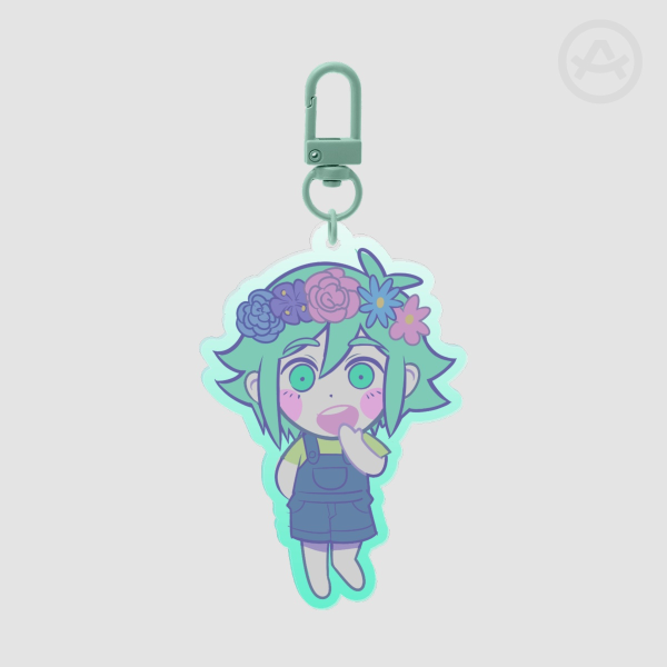 Basil Clear Acrylic Keychains