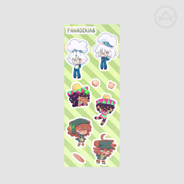 Panaderias - Hoja de Stickers