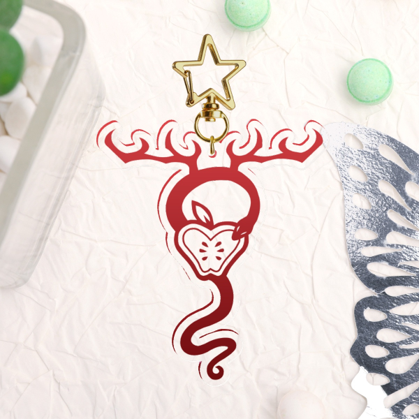 Radioapple Sigil (Acrylic Keychain)
