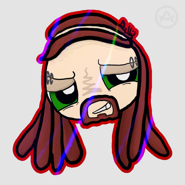 Puffedklok Pickles Edge Die Cut Stickers