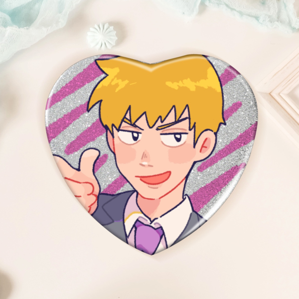 Reigen Heart Shape Badges