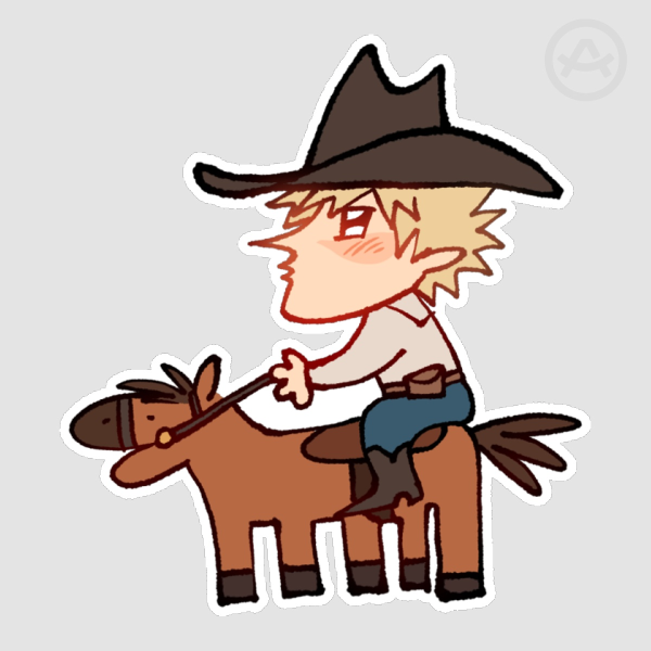 Cowboy Bakugo Sticker