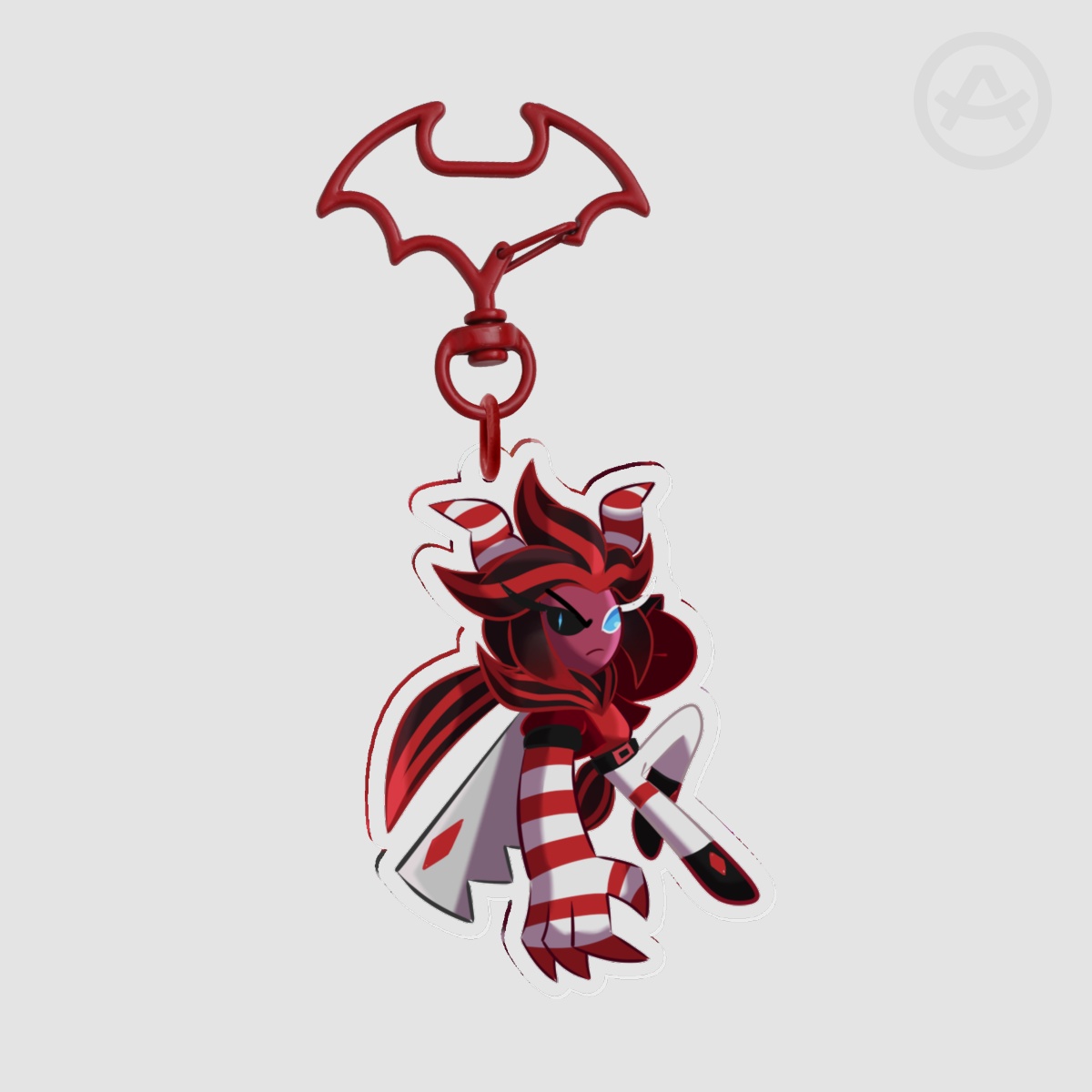 Red Velvet Cookie- Double Sided Acrylic Keychain