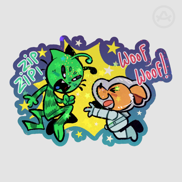 Sticker Dogman AU alien