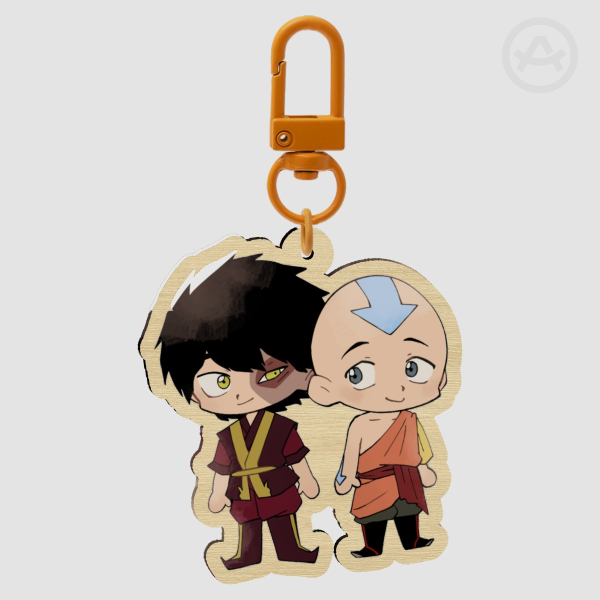Zuko & Aang Wood Keychains