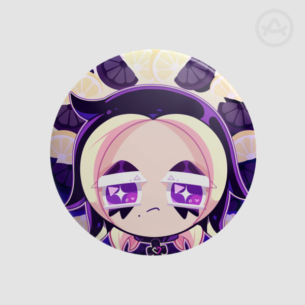 Black Lemonade Cookie Button