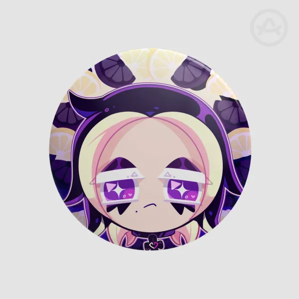 Black Lemonade Cookie Button