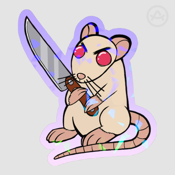 Knife Rat Stickers