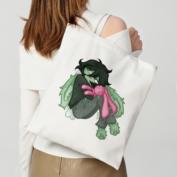 Andrew with Leyley Bunny Tote 💚 TCOAAL