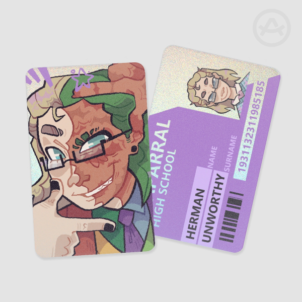 Hermie the Unworthy Holographic Photocard