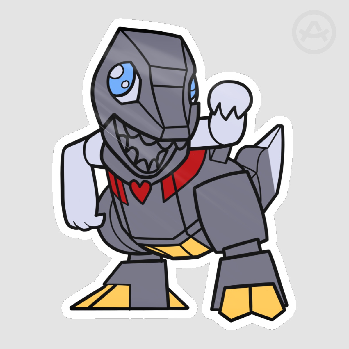 Grimlock - Dinobots Babies! - Die Cut Stickers
