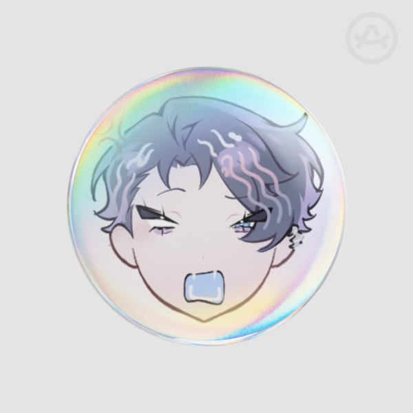 BB-Routine Angry face 🌈 [Nayuyu] Round Badge