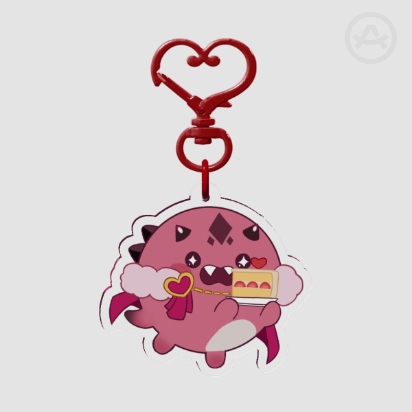 SoRAWRity Valentine's Day Keychain