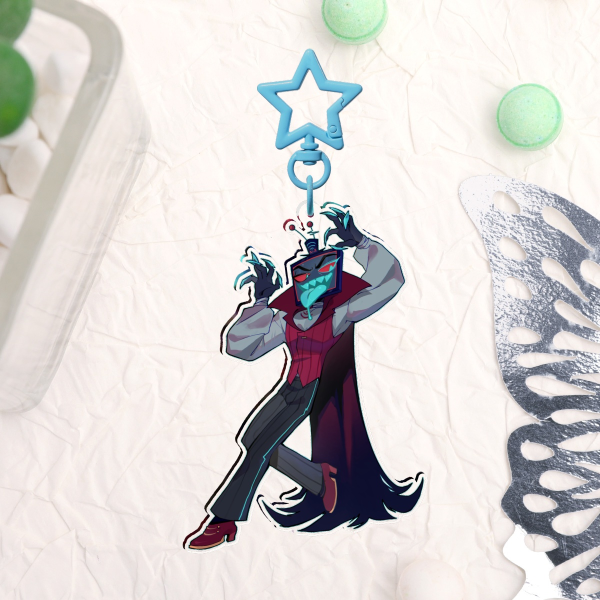 Vampire Vox - Hazbin Hotel Keychain
