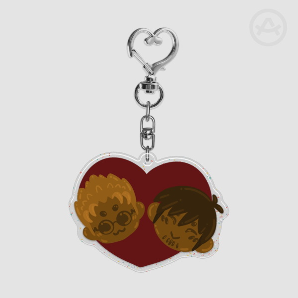 Chocolate Box Vash x Nicholas Epoxy Glitter Acrylic Keychains