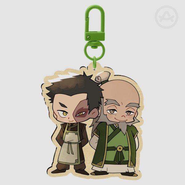 Zuko & Iroh Wood Keychains