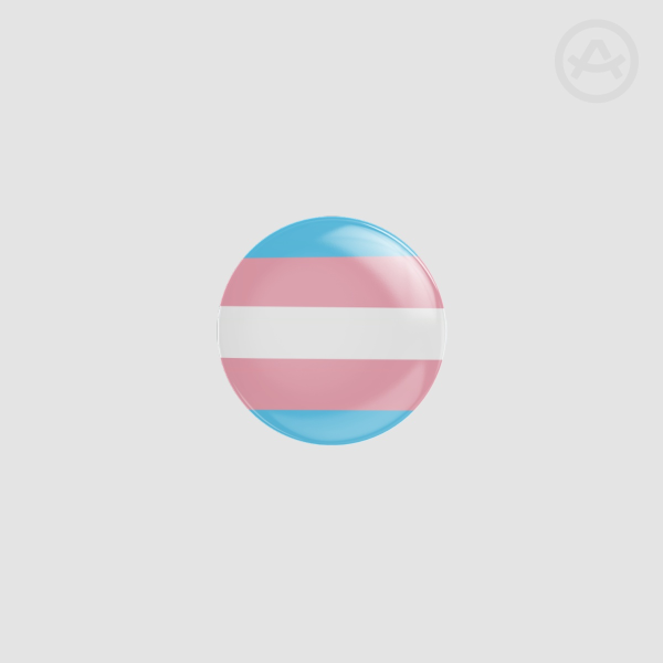 Transgender mini pin badge