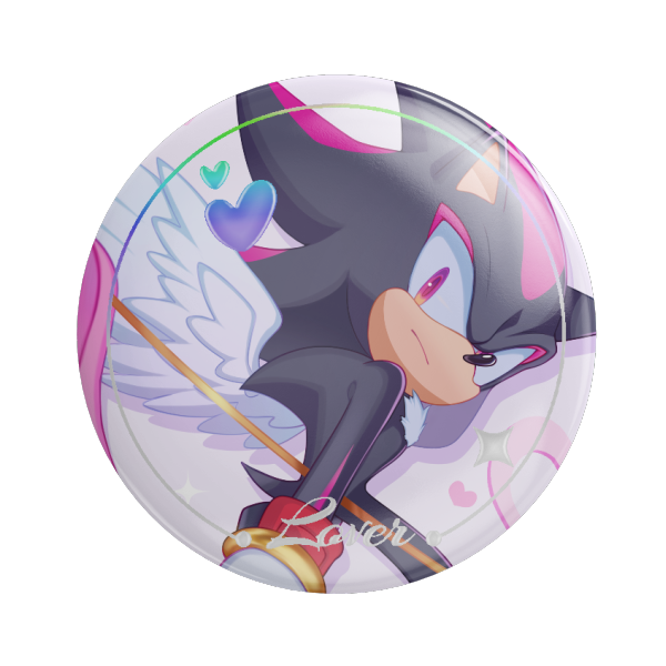 Shadow Valentine's Day Holographic Badge