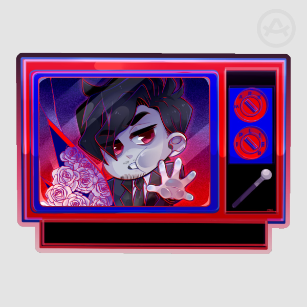 Darkiplier TV Sticker