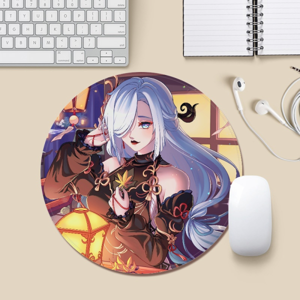 GENSHIN IMPACT - SHENHE - ROUND MOUSE PAD
