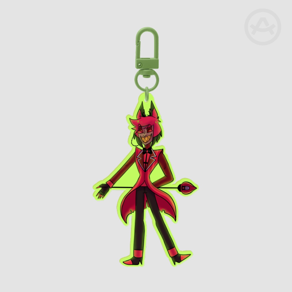 Hazbin Hotel: Alastor Colored Edge Acrylic Keychain