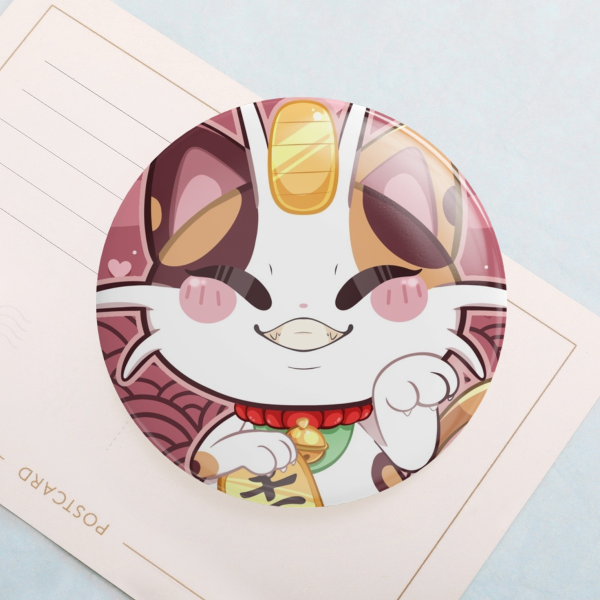 Lucky Cat Button