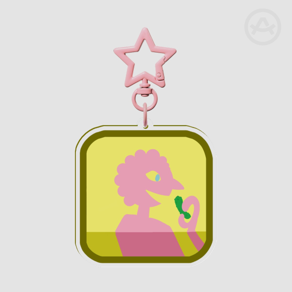 Pink wish master with a pickle