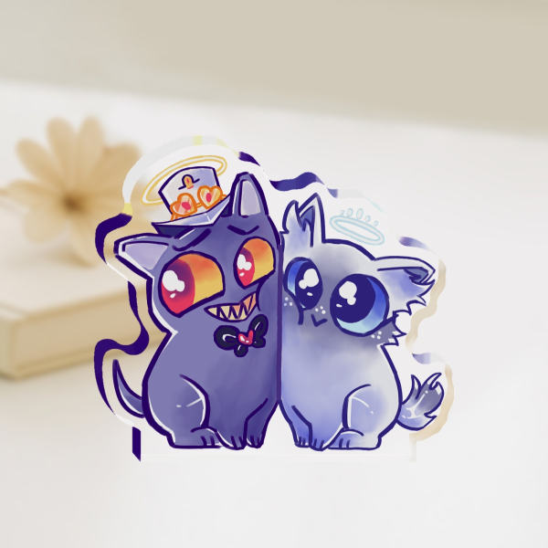 Cat Pen & Em Thick Acrylic Standee