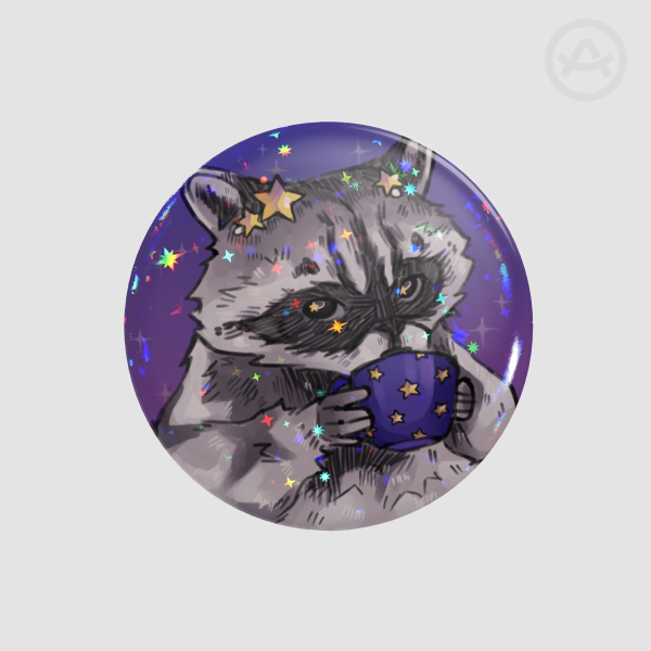 Racoon Tea Pin