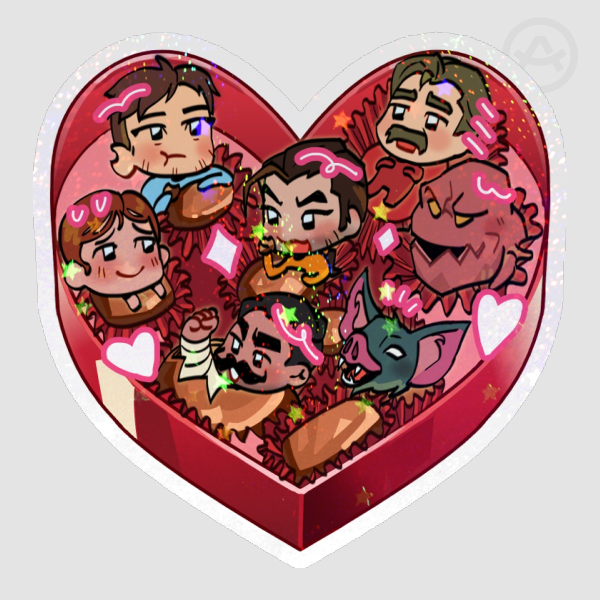Dispatch Boys Valentines Holo Sticker