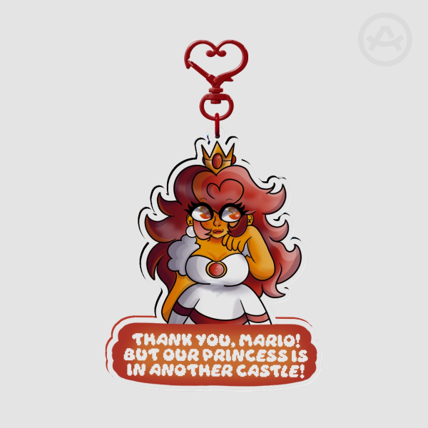 NES Princess Peach Keychain