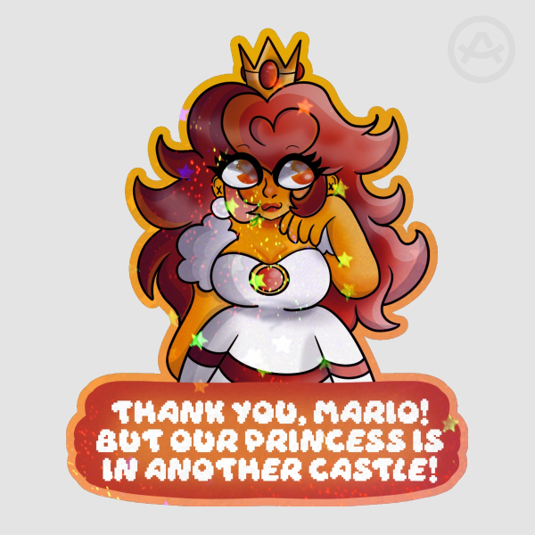 NES Princess Peach Sticker